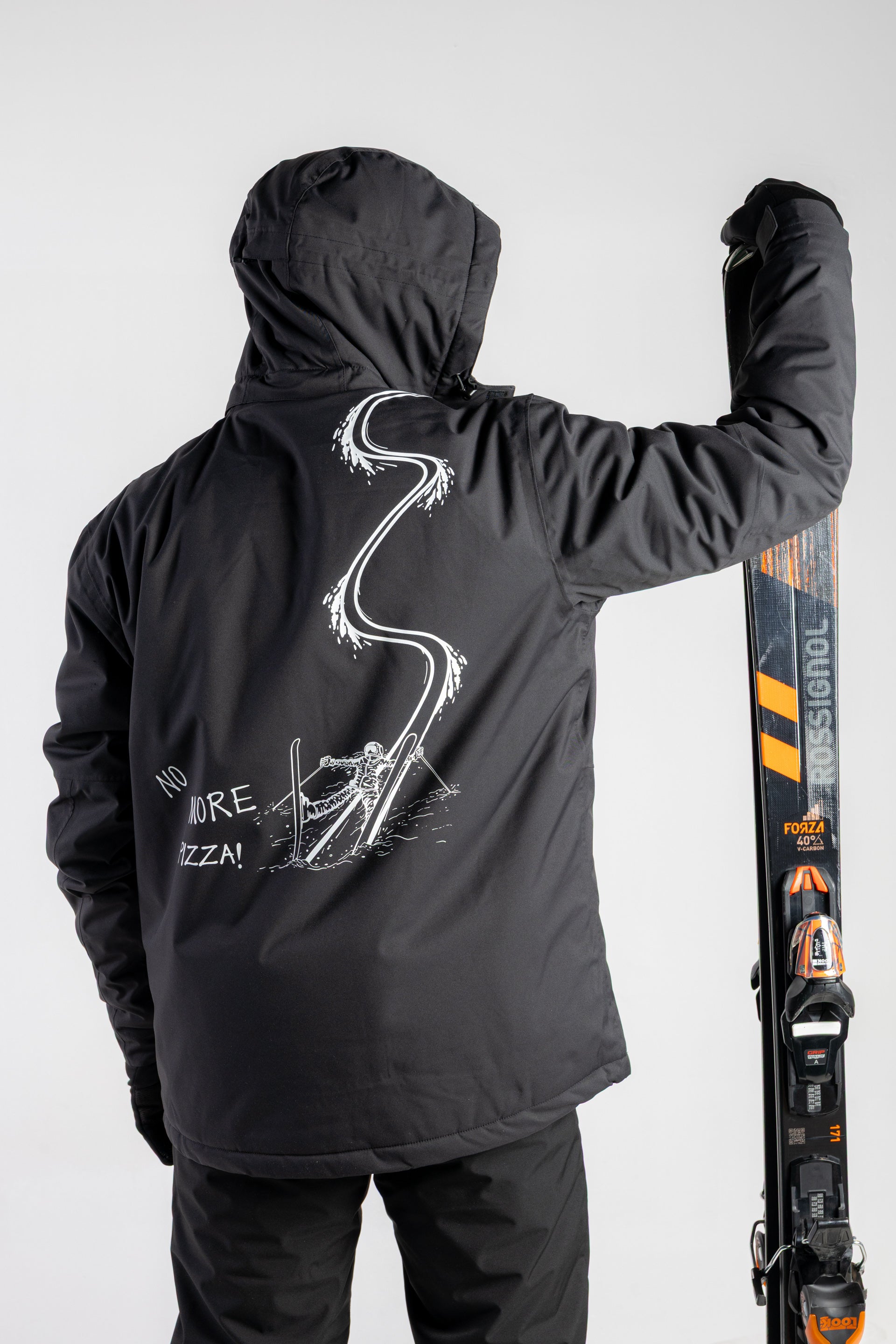 جاكيت تزلج لون اسود